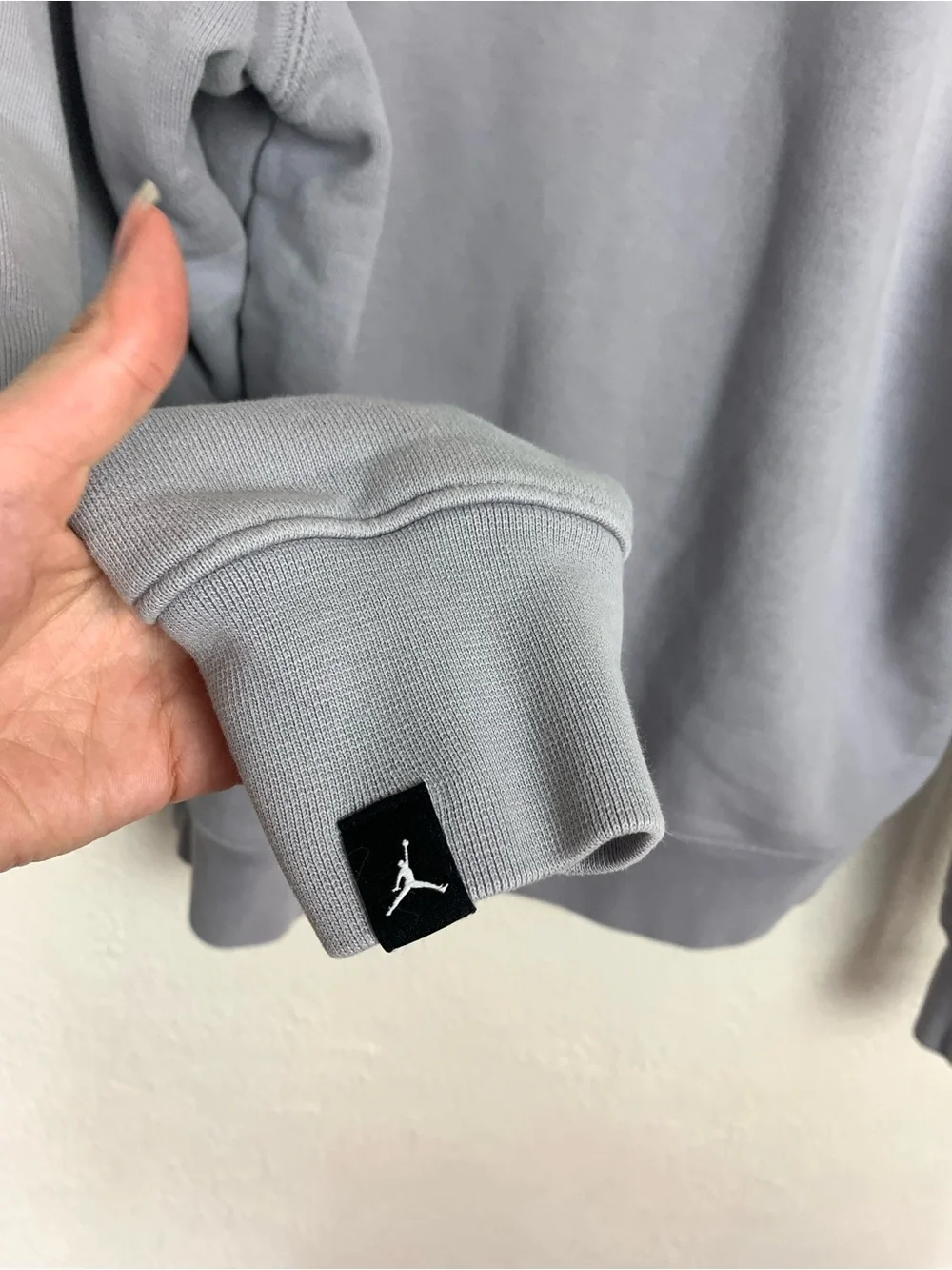 Jordan Wordmark Hoodie Light Steel Grey size medium